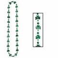 Shamrock & Round Party Bead Necklace